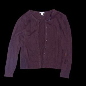 Burgundy cardigan